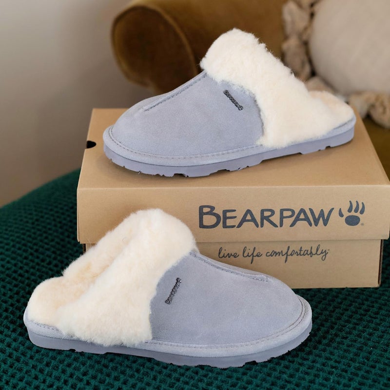 BEARPAW Women's Loketta Gray Fog Size 7 | Women's Slipper | Women's Shoe | Comfortable & Lightweight - Image 4